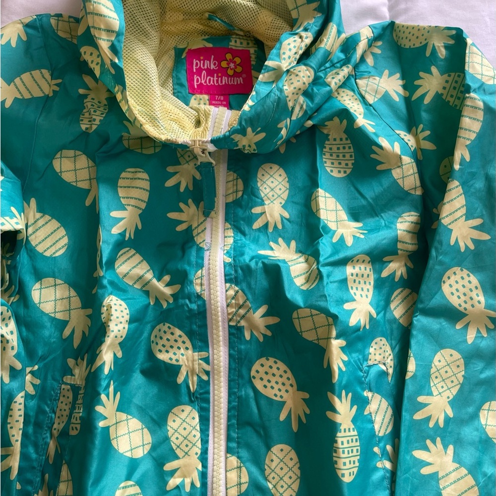 Pink Platinum Teal Jacket with Yellow Accents